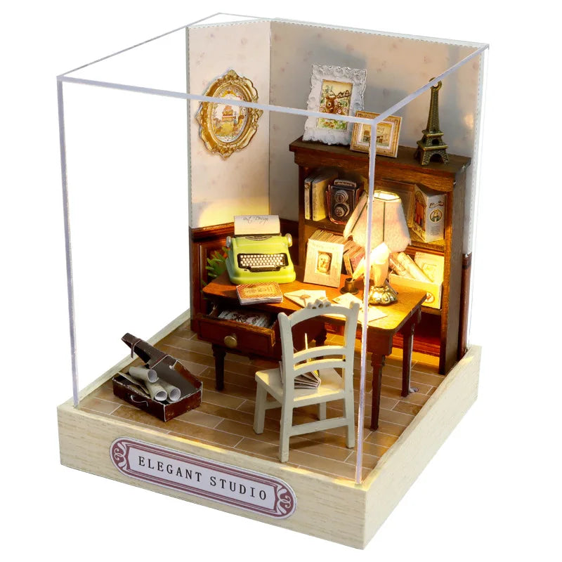 DIY Miniature Wooden Dollhouse Kit