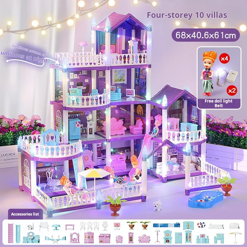 3D Fantasy Castle DIY Dollhouse Kit