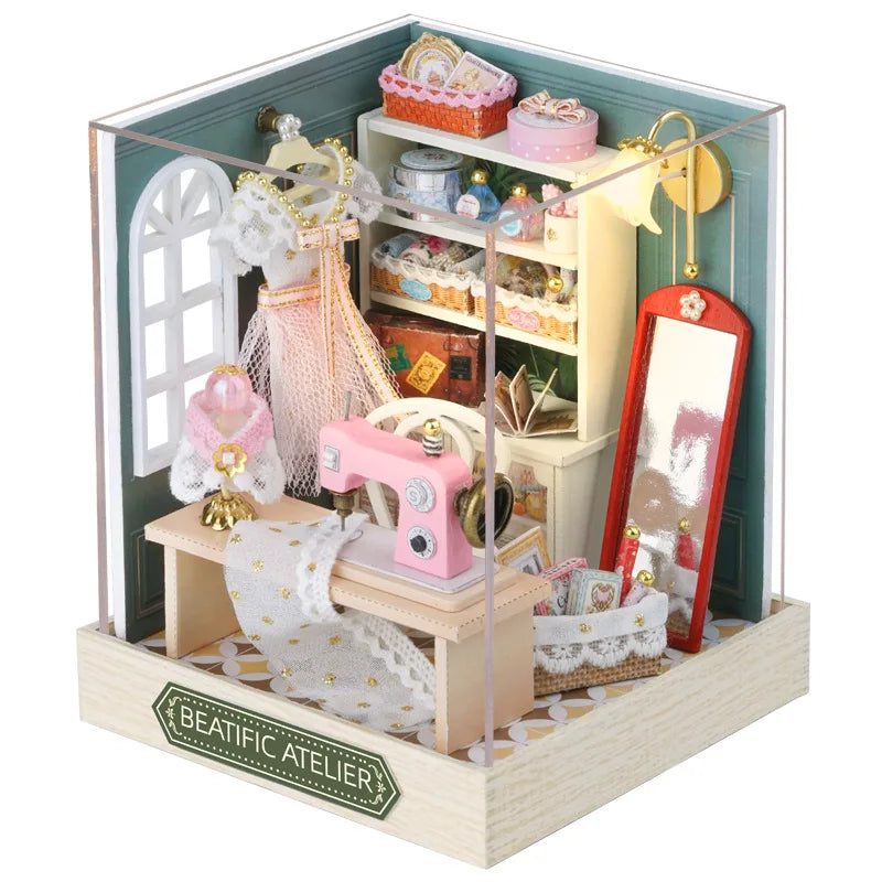 DIY Miniature Wooden Dollhouse Kit