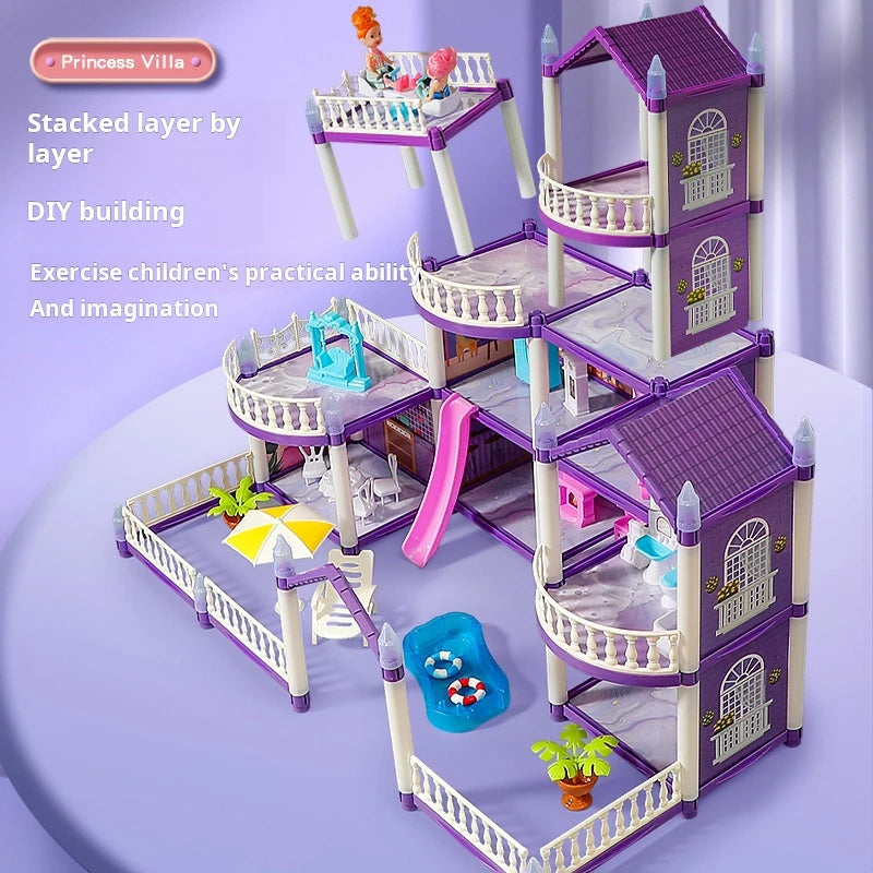 3D Fantasy Castle DIY Dollhouse Kit