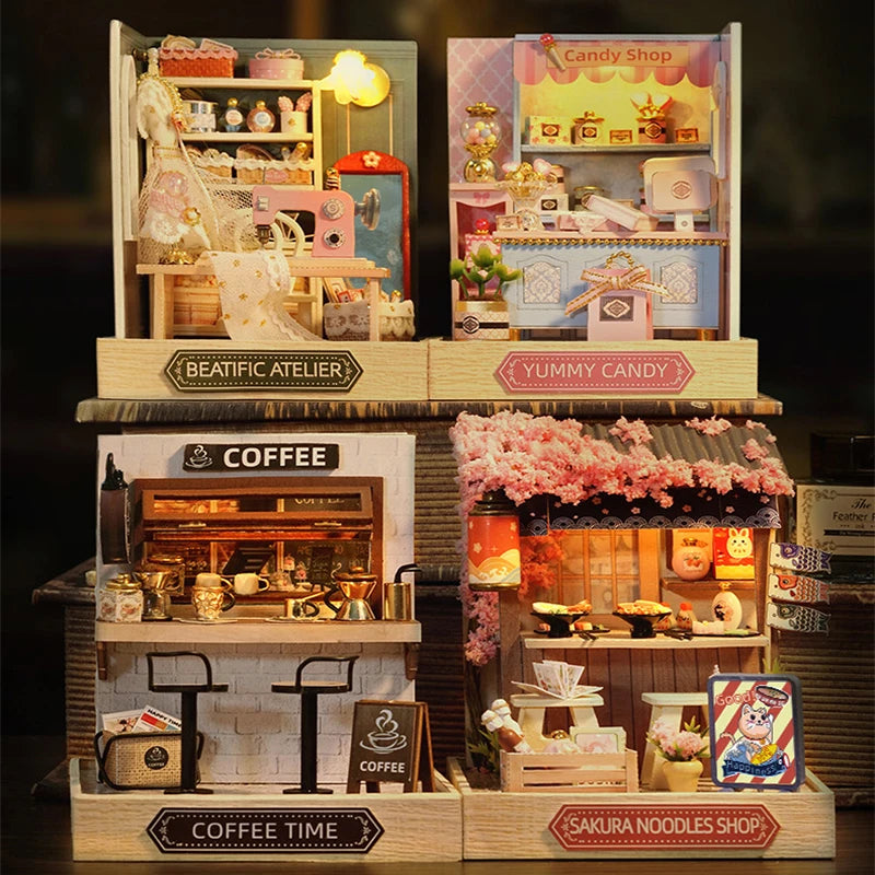 DIY Miniature Wooden Dollhouse Kit