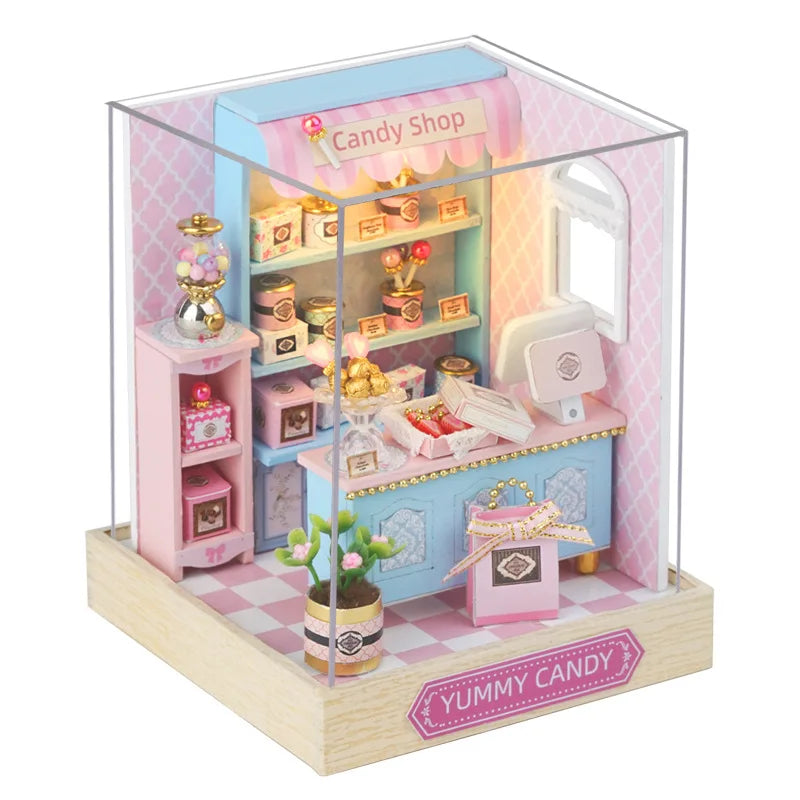 DIY Miniature Wooden Dollhouse Kit
