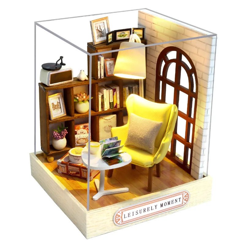 DIY Miniature Wooden Dollhouse Kit